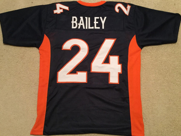 Champ Bailey Unsigned Custom Blue Stitched Football Jersey
