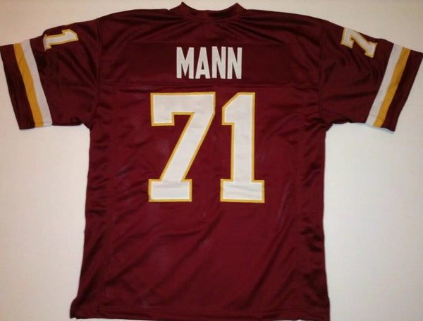 Charles Mann Unsigned Custom Burgandy Stitched Football Jersey