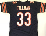 Charles Tillman Unsigned Custom Navy Blue Stitched Football Jersey