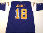 Charlie Joiner Unsigned Custom Blue Stitched Football Jerse
