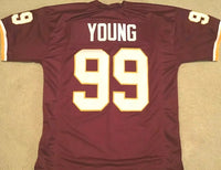 Chase Young Unsigned Custom Burgandy Stitched Football Jersey