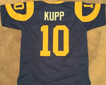 Cooper Kupp Unsigned Custom Blue Stitched Football Jersey