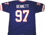 Cornelius Bennett Unsigned Custom Blue Stitched Football Jersey