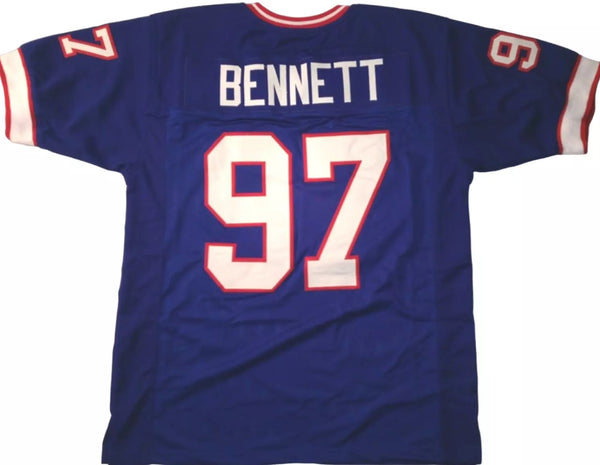 Cornelius Bennett Unsigned Custom Blue Stitched Football Jersey