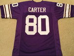 Cris Carter Unsigned Custom Purple Stitched Football Jersey