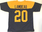 Curley Lambeau Unsigned Custom Navy Blue Stitched Football Jersey