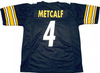 D.K. Metcalf Unsigned Custom Black Stitched Football Jersey
