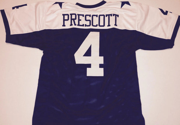 Dak Prescott Unsigned Custom 2 Star Stitched Football Jersey