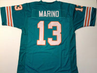 Dan Marino Unsigned Custom Green Stitched Football Jersey