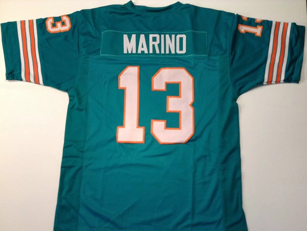 Dan Marino Unsigned Custom Green Stitched Football Jersey