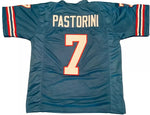 Dan Pastorini Unsigned Custom Blue Stitched Football Jersey