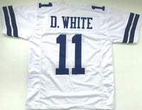 Danny White Unsigned Custom White Stitched Football Jersey