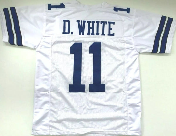 Danny White Unsigned Custom White Stitched Football Jersey