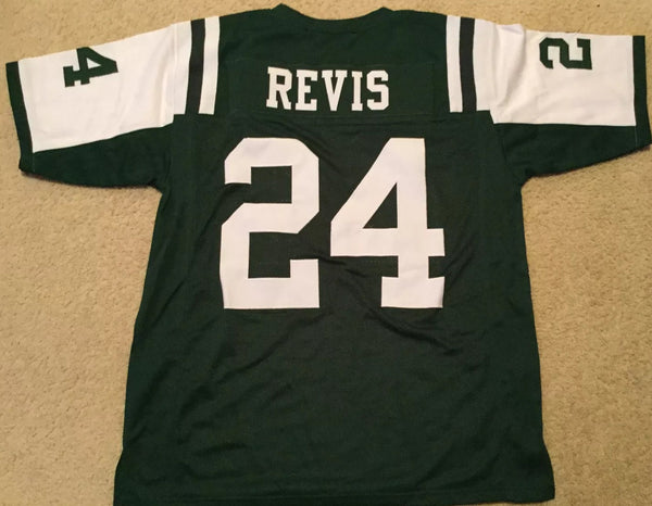 Darrelle Revis Unsigned Custom Green Stitched Football Jersey