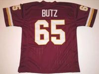 Dave Butz Unsigned Custom Burgandy Stitched Football Jersey