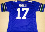 Denzel Ward Unsigned Custom Blue Stitched Football Jersey