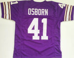 Dave Osborn Unsigned Custom Purple Stitched Football Jersey