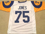 Deacon Jones Unsigned Custom White Stitched Football Jersey