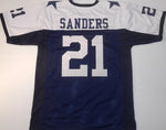 Deion Sanders Unsigned Custom 2 Star Stitched Football Jersey