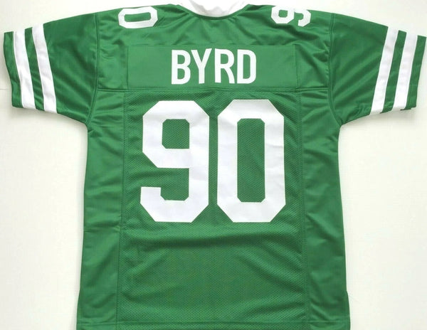 Dennis Byrd Unsigned Custom Green Stitched Football Jersey
