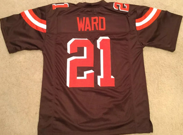 Denzel Ward Unsigned Custom Brown Stitched Football Jersey