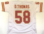 Derrick Thomas Unsigned Custom White Stitched Football Jersey