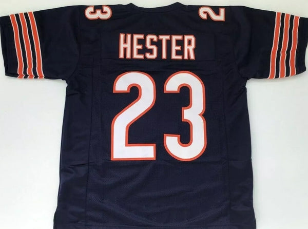 Devin Hester Unsigned Custom Navy Blue Stitched Football Jersey