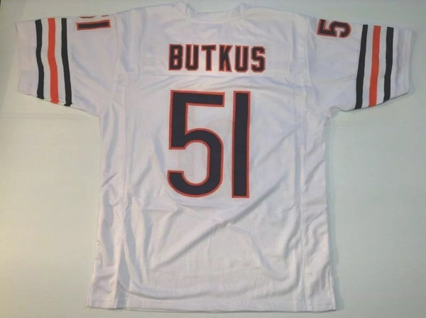 Dick Butkus Unsigned Custom White Stitched Football Jersey