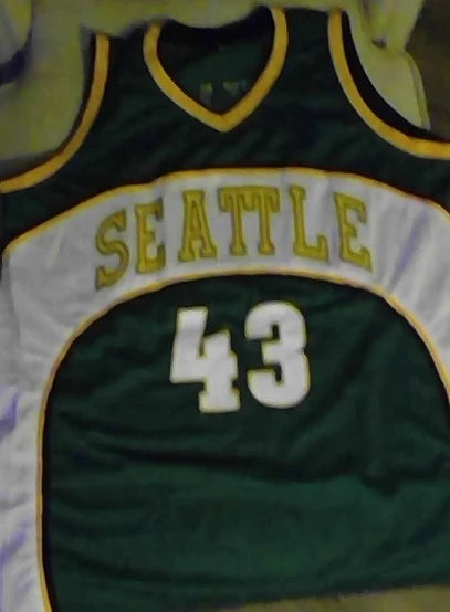 Jack Sikma Seattle Sonics Throwback Basketball Jersey (In-Stock-Closeout) Size XL / 48 Inch Chest