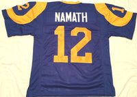 Joe Namath Unsigned Custom Blue Stitched Football Jersey