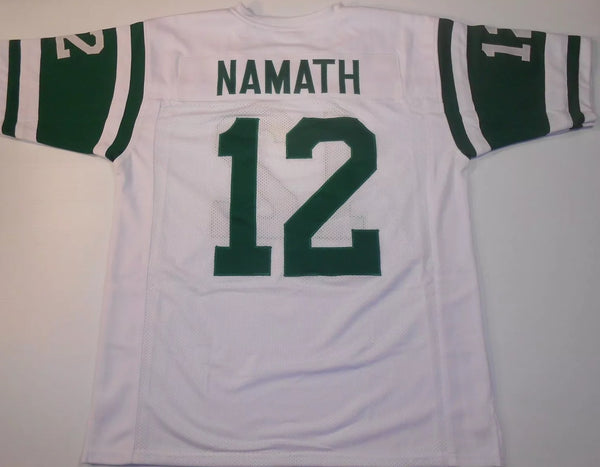 Joe Namath Unsigned Custom White&nbsp;Stitched Football Jersey