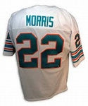 Mercury Morris Miami Dolphins Throwback Football Jersey (In-Stock-Closeout) Size Medium / 40 Inch Chest