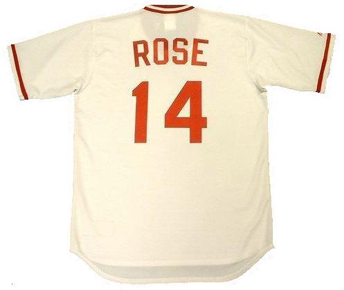 Pete Rose Cincinatti Reds Throwback Jersey (In-Stock-Closeout) Size Xtra Small / 32 Inch Chest