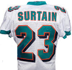 Patrick Surtain Miami Dolphins Throwback Football Jersey (In-Stock-Closeout) Size Medium / 40 Inch Chest