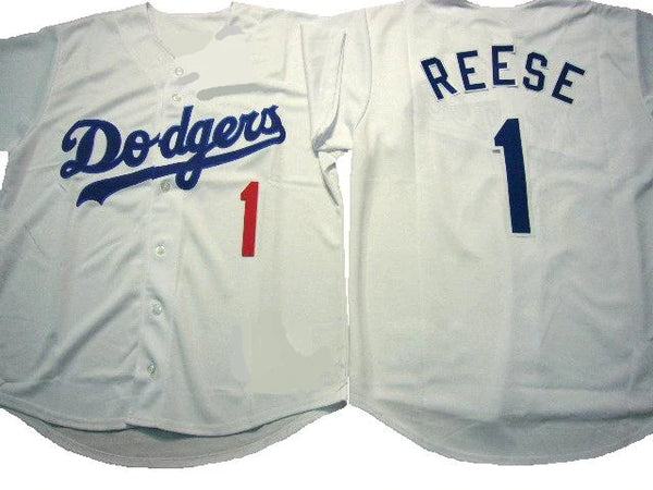 Pee Wee Reese L.A.Dodgers Throwback Baseball Jersey (In-Stock-Closeout) Size Large / 44 Inch Chest.