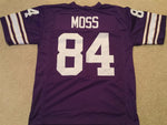 Randy Moss Unsigned Custom Purple Stitched Football Jersey
