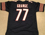 Red Grange Unsigned Custom Navy Blue Stitched Football Jersey