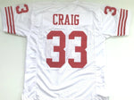 Roger Craig Unsigned Custom White Stitched Football Jersey