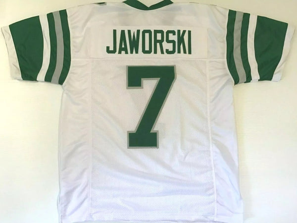Ron Jaworski Unsigned Custom White Stitched Football Jersey