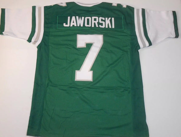 Ron Jaworski Unsigned Custom Green Stitched Football Jersey