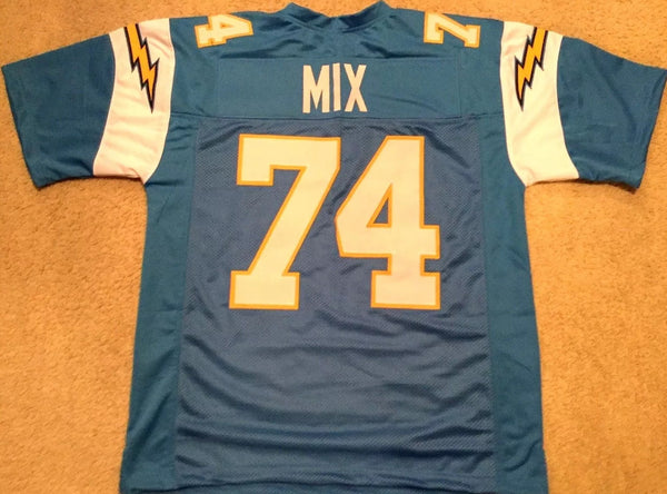 Ron Mix Unsigned Custom Powder Blue Stitched Football Jersey
