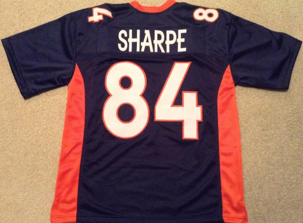 Shannon Sharpe Unsigned Custom Blue Stitched Football Jersey