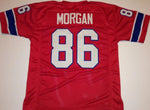 Stanley Morgan Unsigned Custom Red Stitched Football Jersey