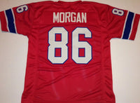 Stanley Morgan Unsigned Custom Red Stitched Football Jersey
