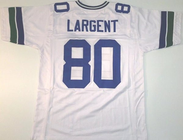 Steve Largent Unsigned Custom White Stitched Football Jersey