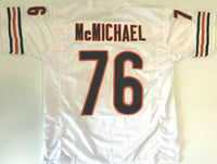 Steve McMichael Unsigned Custom White Stitched Football Jersey