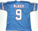 Steve McNair Unsigned Custom Light Blue Stitched Football Jersey