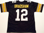 Terry Bradshaw Unsigned Custom Black Stitched Football Jersey