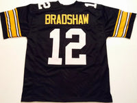 Terry Bradshaw Unsigned Custom Black Stitched Football Jersey