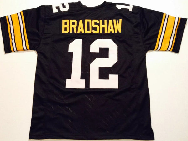 Terry Bradshaw Unsigned Custom Black Stitched Football Jersey